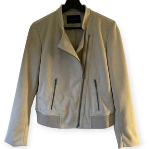 NWOT Banana Republic Vegan Suede Cream Jacket
